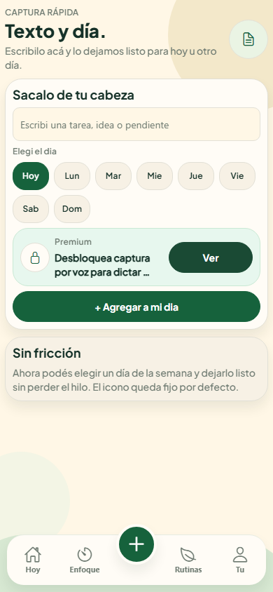 Captura rápida en Troovia